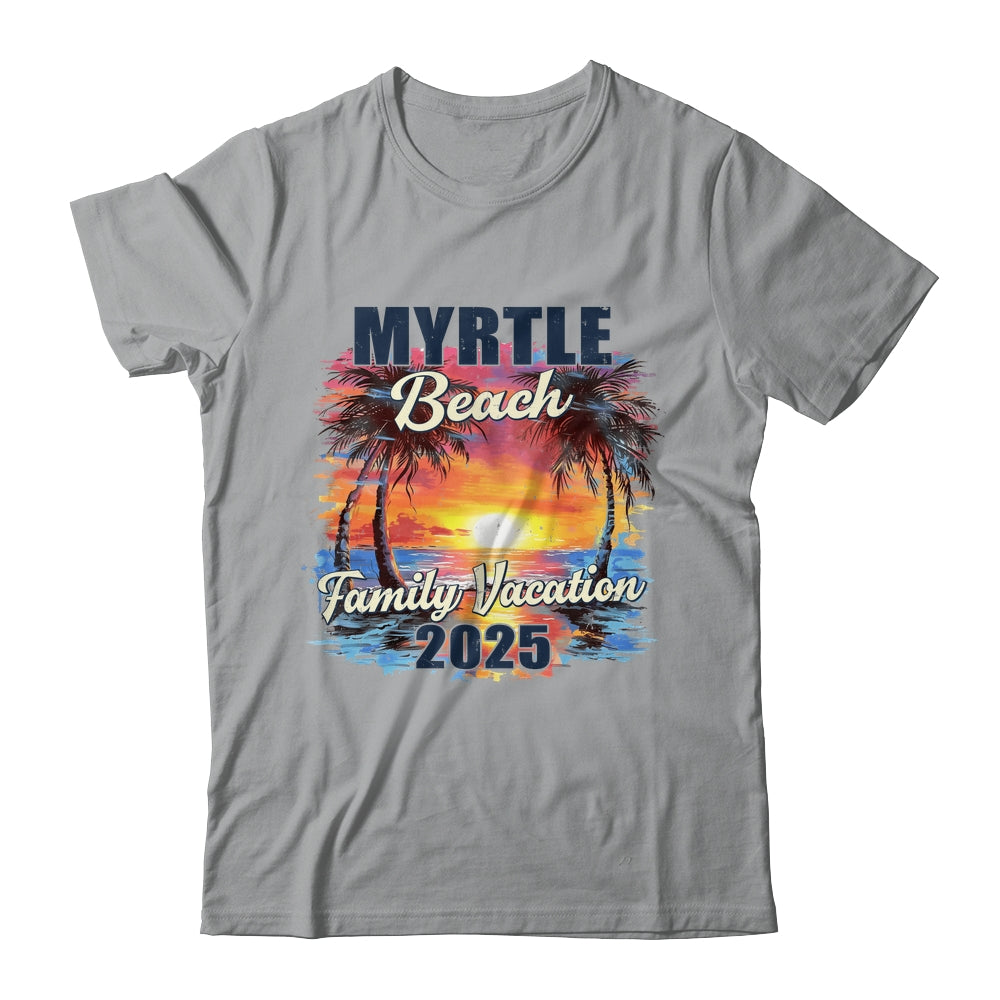 Family Vacation Myrtle Beach 2025 Summer Trip Matching Shirt & Tank Top | teecentury