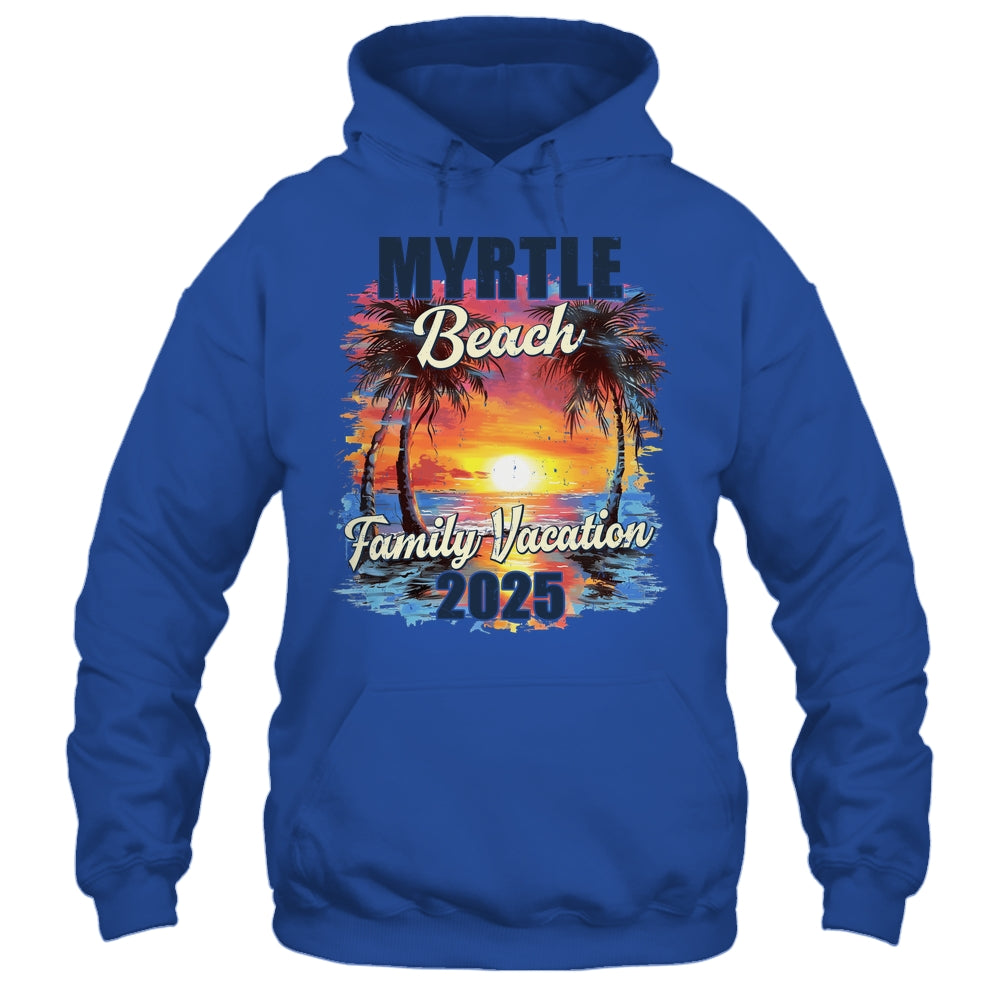 Family Vacation Myrtle Beach 2025 Summer Trip Matching Shirt & Tank Top | teecentury