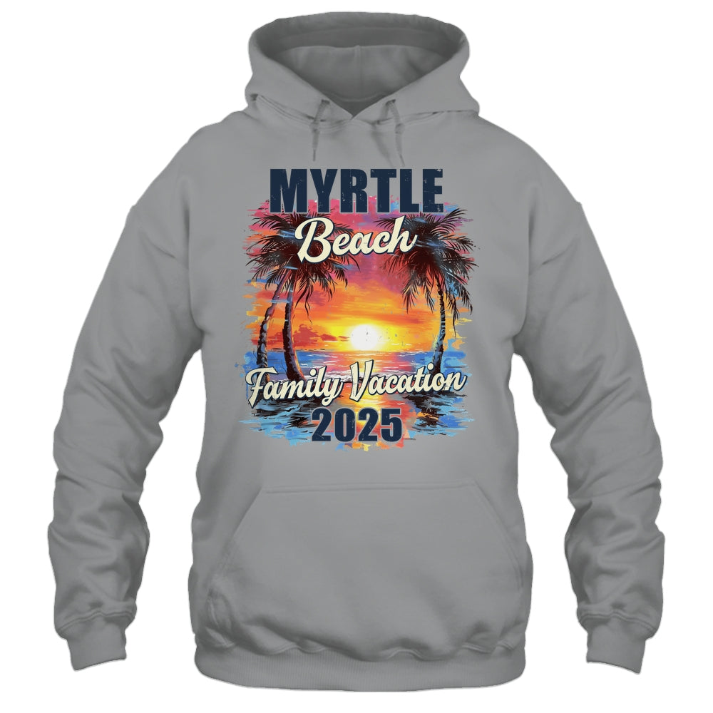 Family Vacation Myrtle Beach 2025 Summer Trip Matching Shirt & Tank Top | teecentury