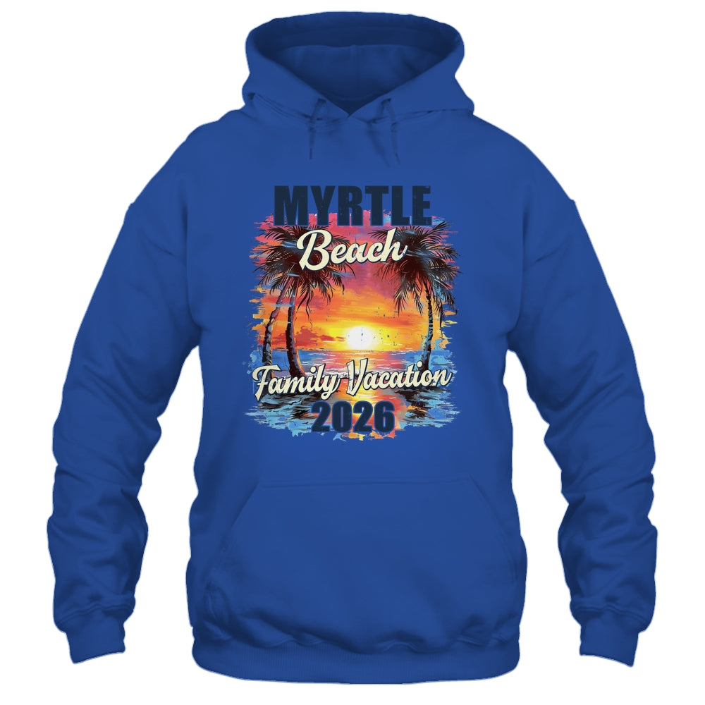 Family Vacation Myrtle Beach 2026 Summer Trip Matching Shirt & Tank Top | teecentury