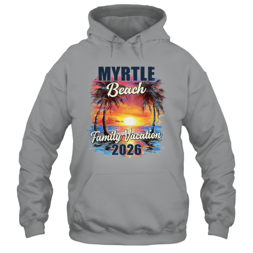 Family Vacation Myrtle Beach 2026 Summer Trip Matching Shirt & Tank Top | teecentury