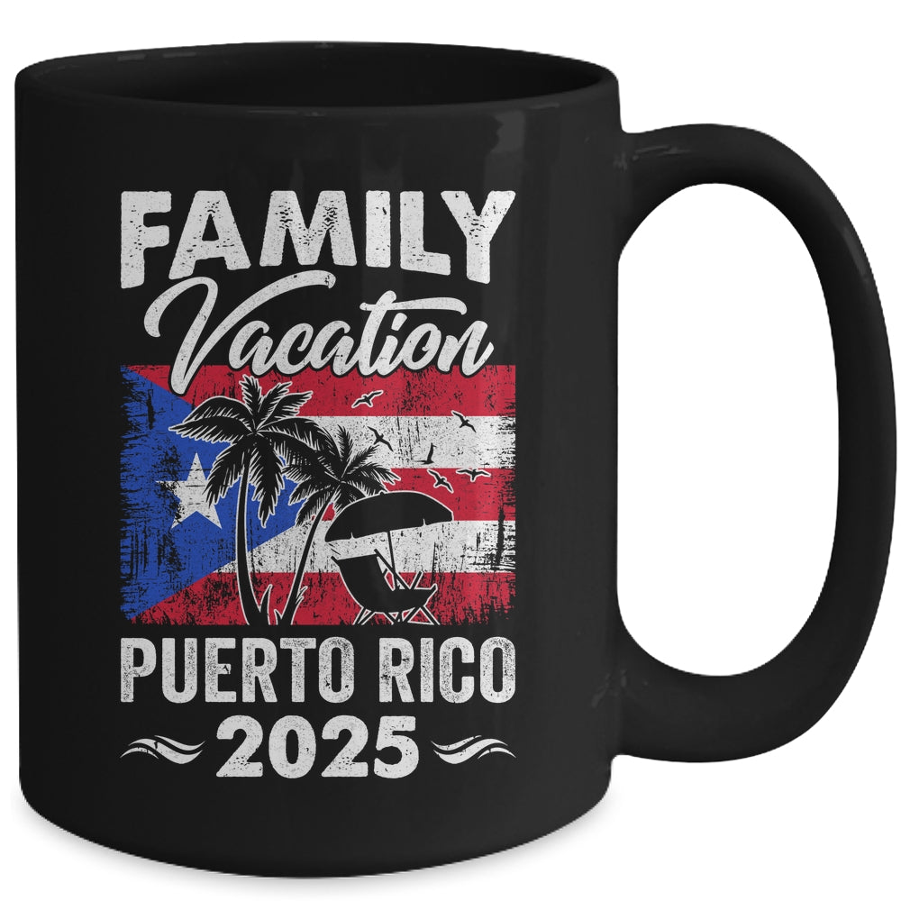 Family Vacation Puerto Rico 2025 Beach Summer Vacation Mug | teecentury