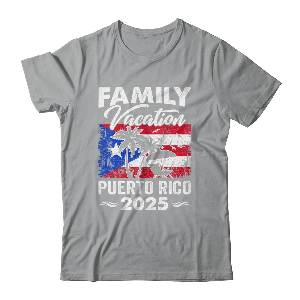 Family Vacation Puerto Rico 2025 Beach Summer Vacation Shirt & Tank Top | teecentury