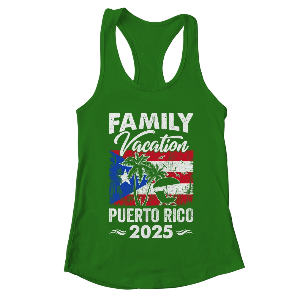 Family Vacation Puerto Rico 2025 Beach Summer Vacation Shirt & Tank Top | teecentury