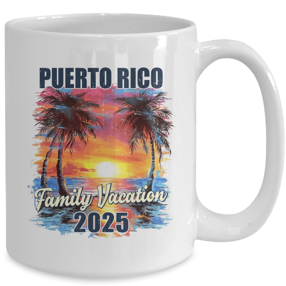 Family Vacation Puerto Rico 2025 Summer Trip Matching Mug | teecentury