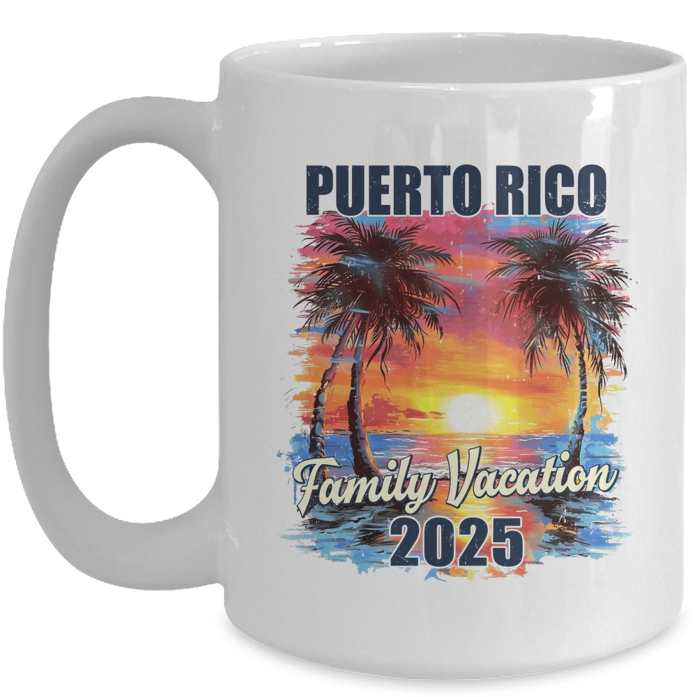 Family Vacation Puerto Rico 2025 Summer Trip Matching Mug | teecentury