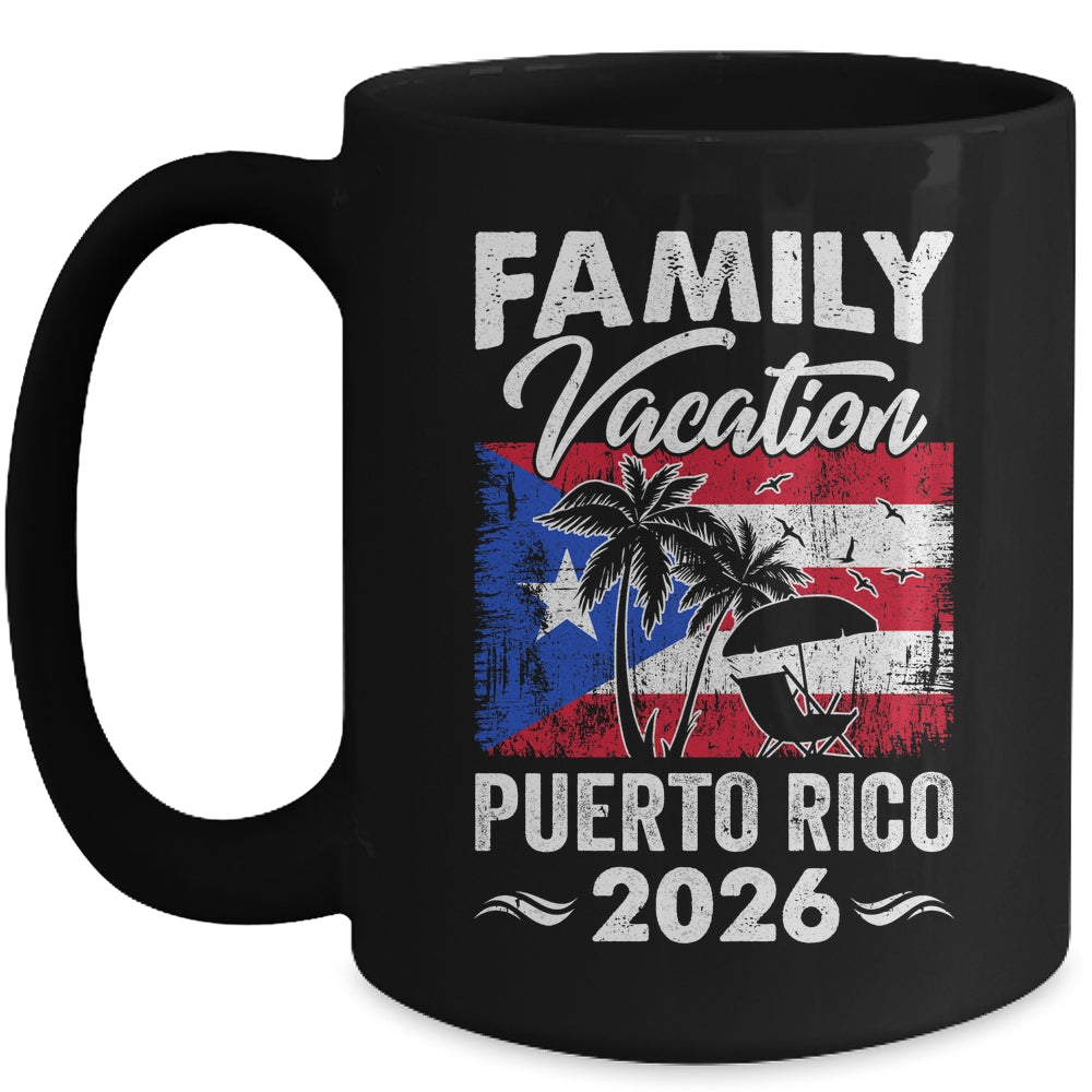 Family Vacation Puerto Rico 2026 Beach Summer Vacation Mug | teecentury