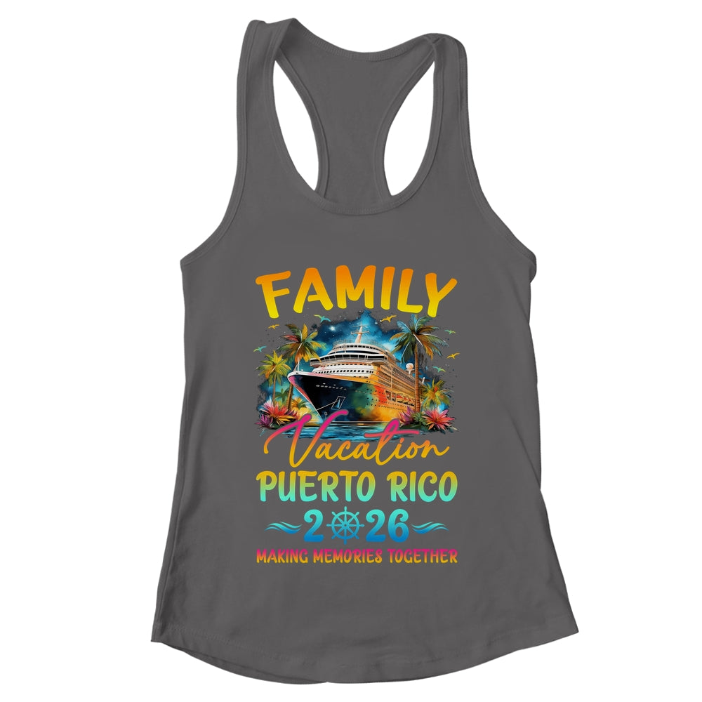 Family Vacation Puerto Rico 2026 Matching Group Summer Shirt & Tank Top | teecentury