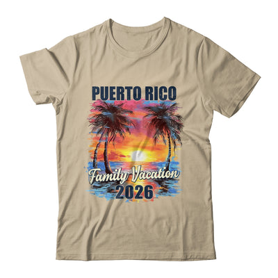 Family Vacation Puerto Rico 2026 Summer Trip Matching Shirt & Tank Top | teecentury