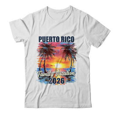 Family Vacation Puerto Rico 2026 Summer Trip Matching Shirt & Tank Top | teecentury