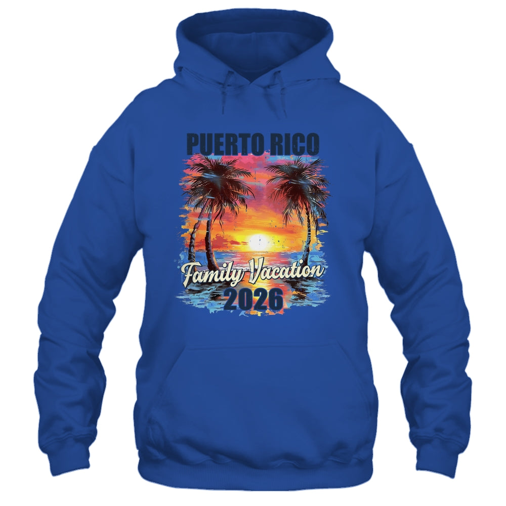Family Vacation Puerto Rico 2026 Summer Trip Matching Shirt & Tank Top | teecentury