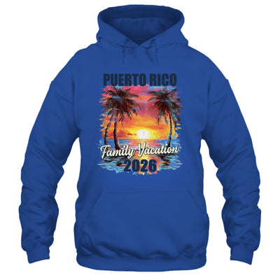 Family Vacation Puerto Rico 2026 Summer Trip Matching Shirt & Tank Top | teecentury