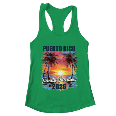 Family Vacation Puerto Rico 2026 Summer Trip Matching Shirt & Tank Top | teecentury