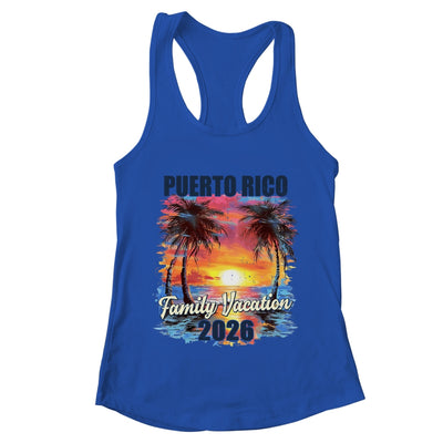 Family Vacation Puerto Rico 2026 Summer Trip Matching Shirt & Tank Top | teecentury