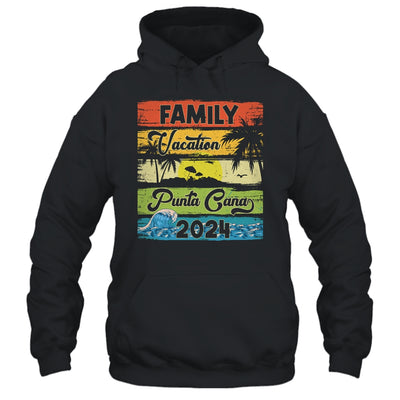 Family Vacation Punta Cana 2024 Summer Retro Sunset Shirt & Tank Top | teecentury