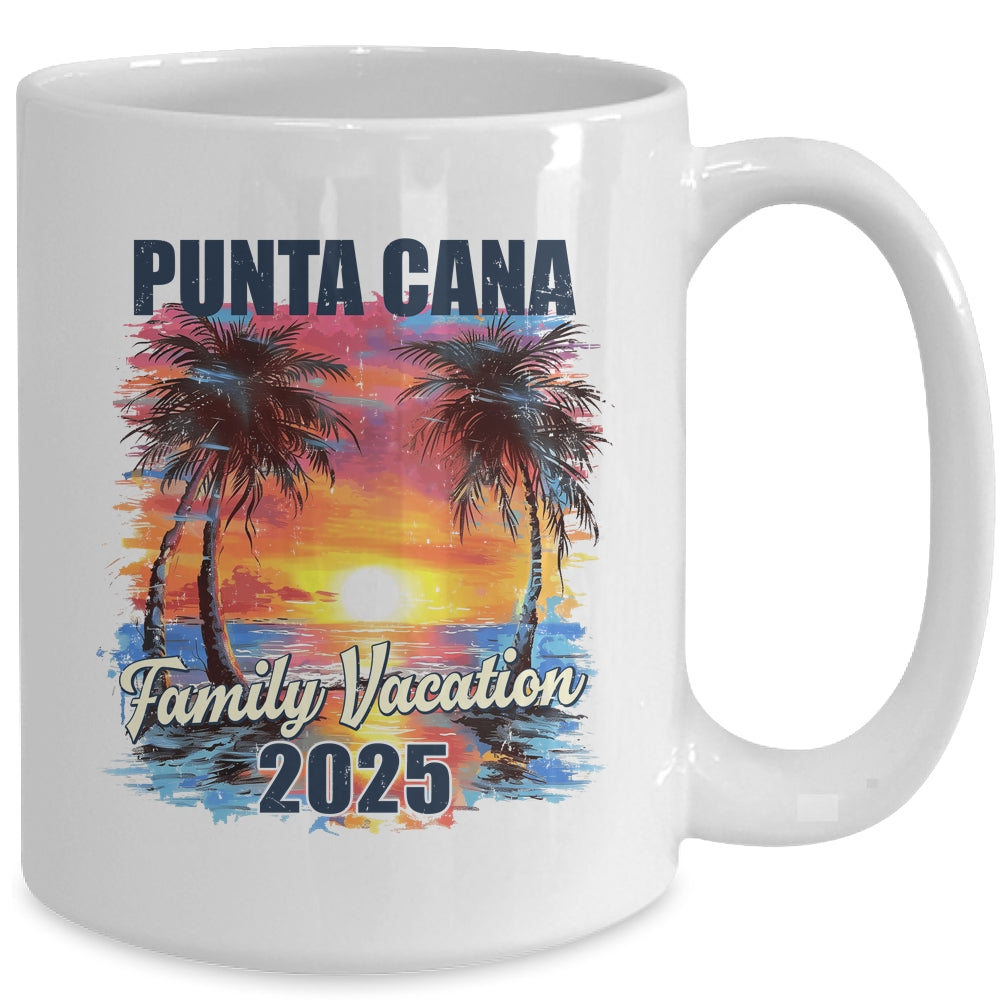 Family Vacation Punta Cana 2025 Summer Trip Matching Mug | teecentury