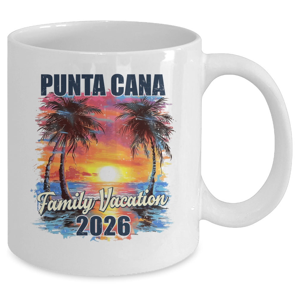 Family Vacation Punta Cana 2026 Summer Trip Matching Mug | teecentury