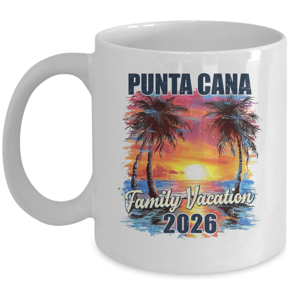 Family Vacation Punta Cana 2026 Summer Trip Matching Mug | teecentury