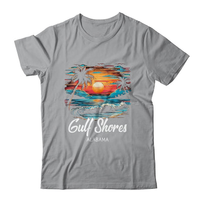 Family Vacation Retro Sunset Alabama Gulf Shores Shirt & Tank Top | teecentury