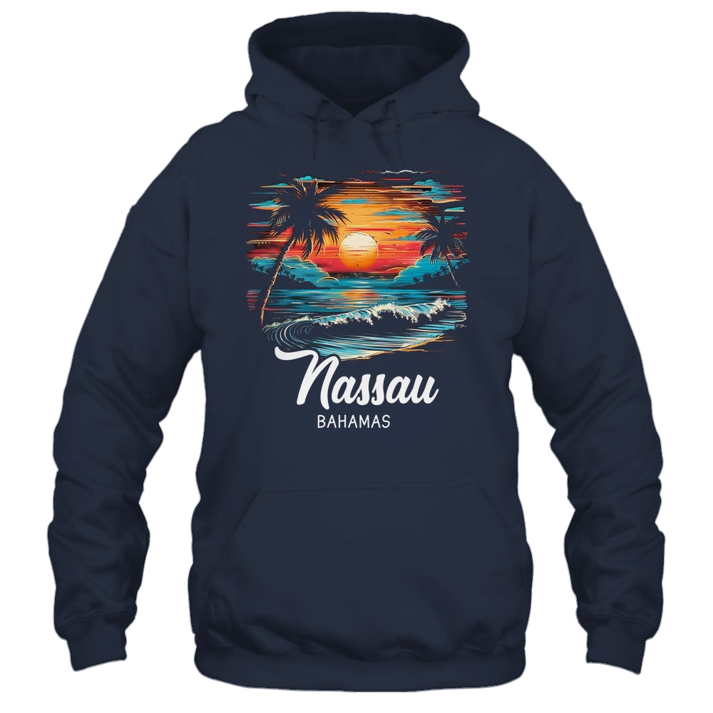 Family Vacation Retro Sunset Bahamas Nassau Shirt & Tank Top | teecentury