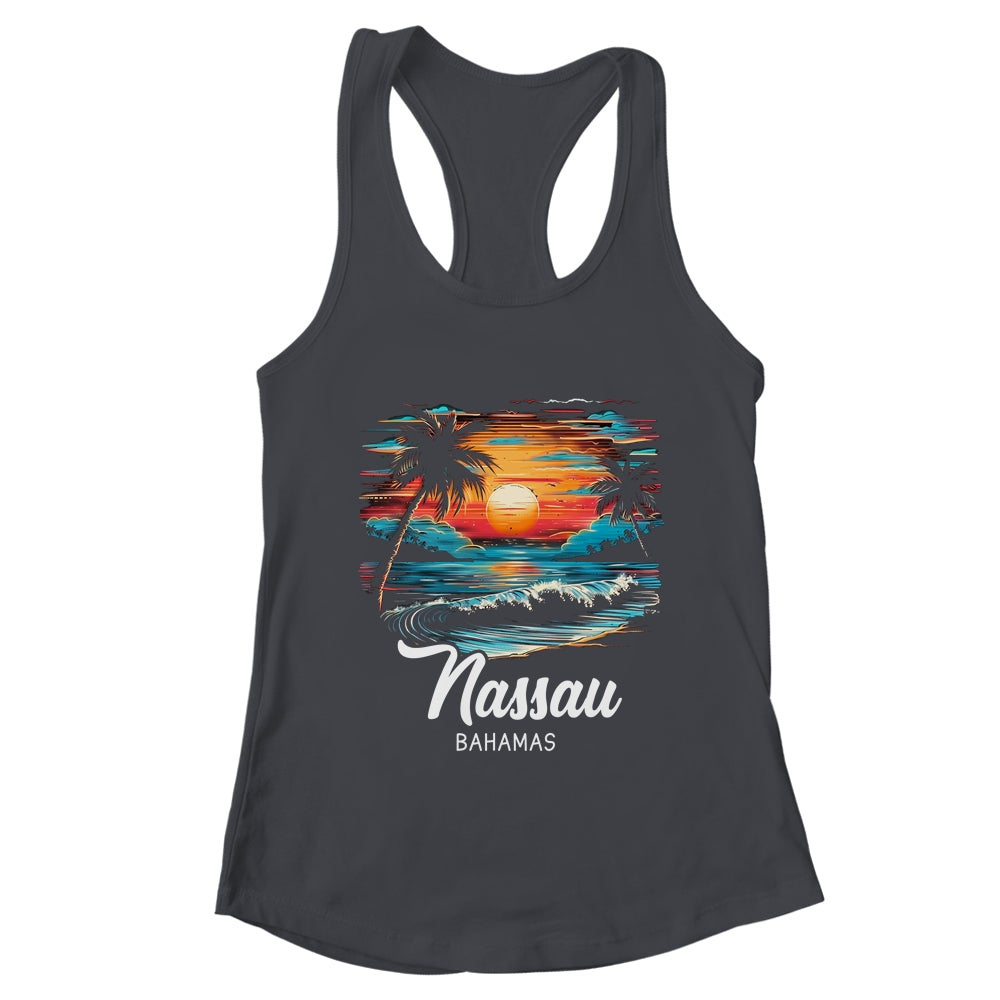Family Vacation Retro Sunset Bahamas Nassau Shirt & Tank Top | teecentury