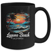Family Vacation Retro Sunset California Laguna Beach Mug | teecentury
