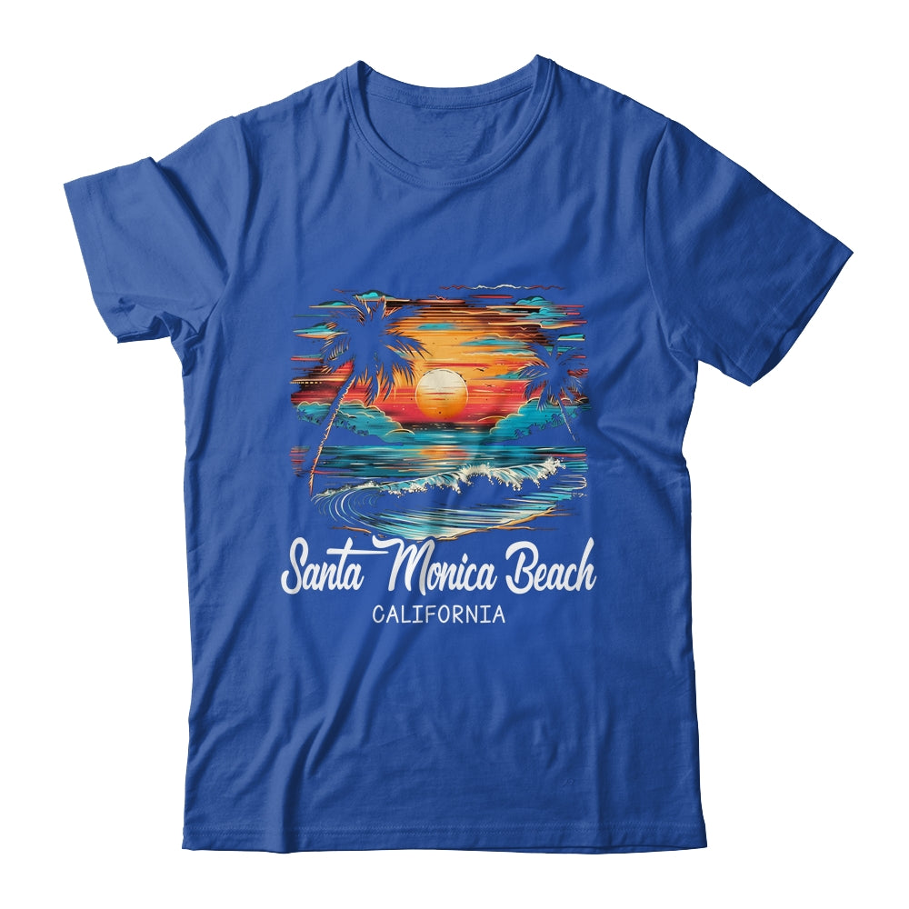 Family Vacation Retro Sunset California Santa Monica Beach Shirt & Tank Top | teecentury