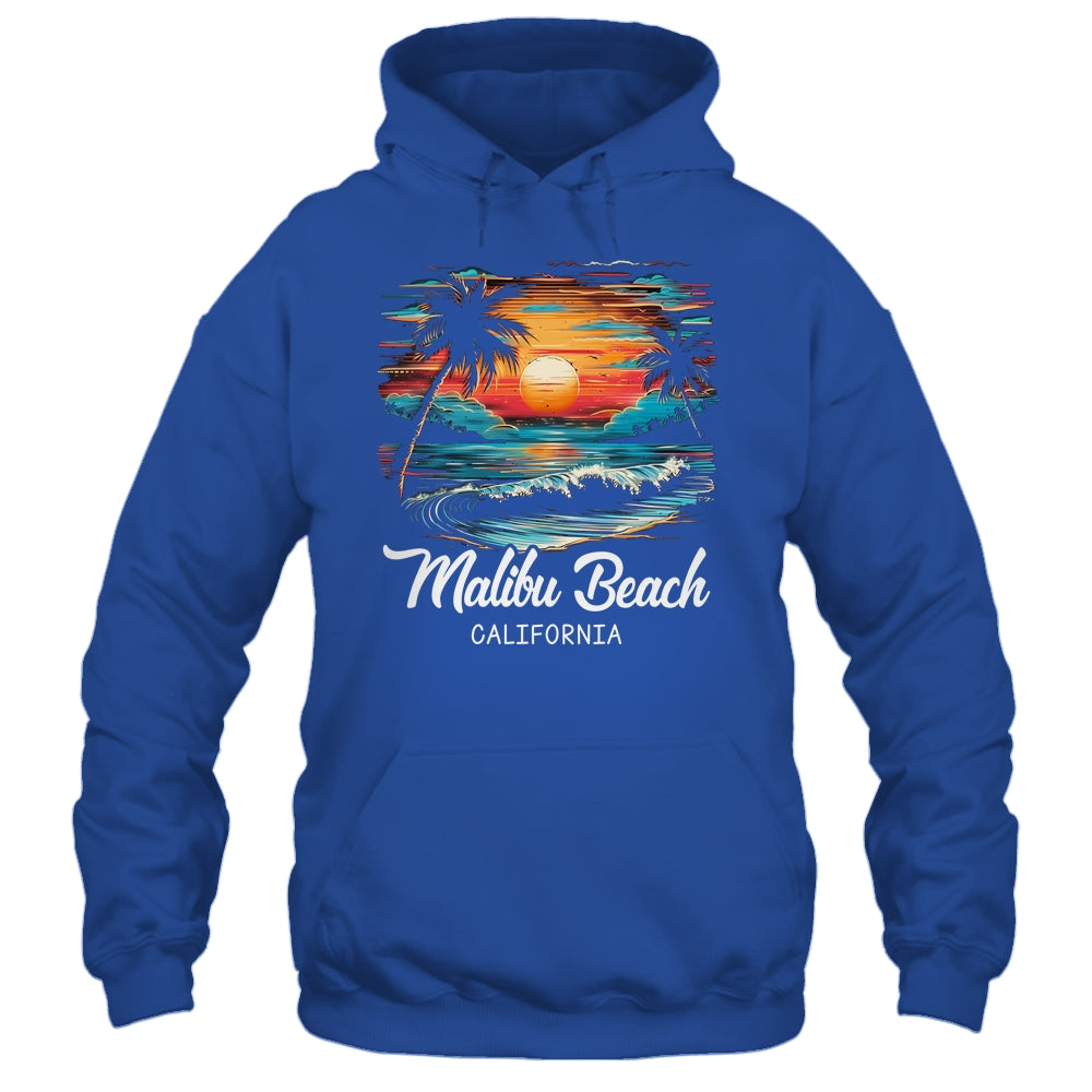 Family Vacation Retro Sunset Carolina Malibu Beach Shirt & Tank Top | teecentury