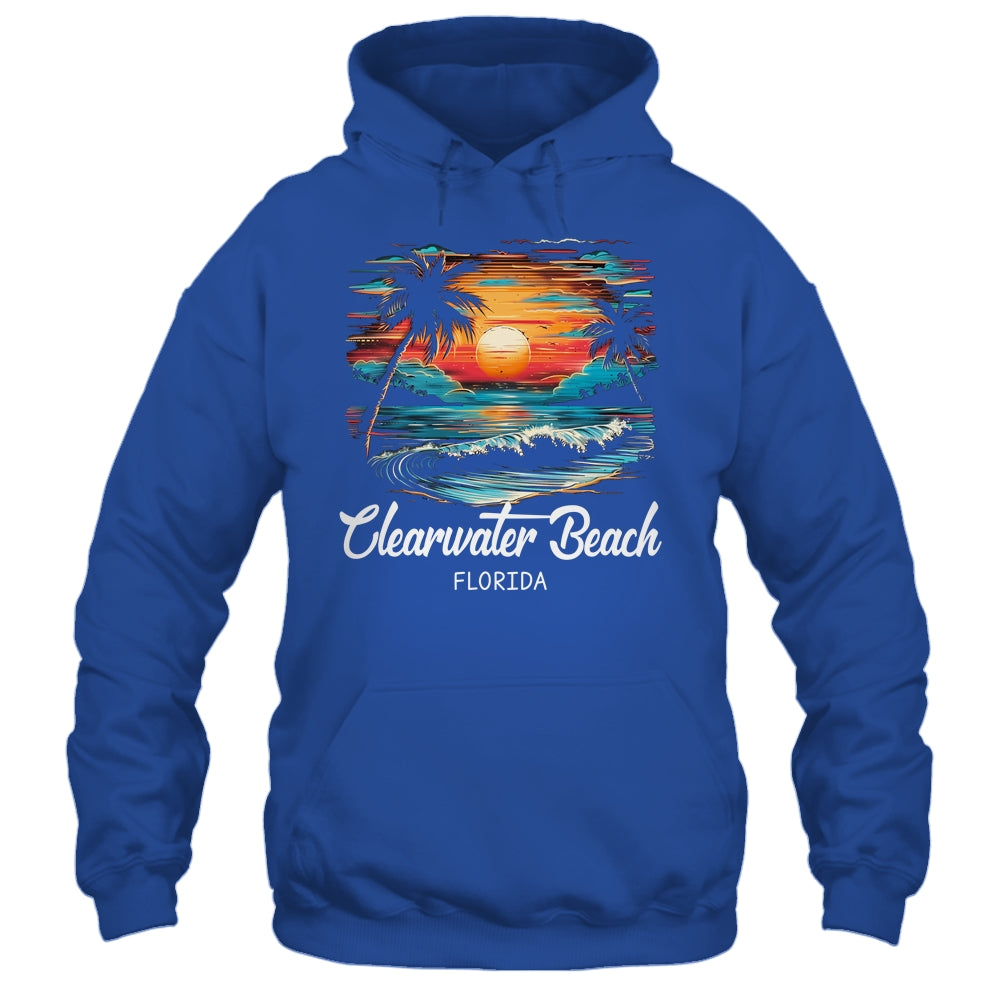 Family Vacation Retro Sunset Florida Clearwater Beach Shirt & Tank Top | teecentury