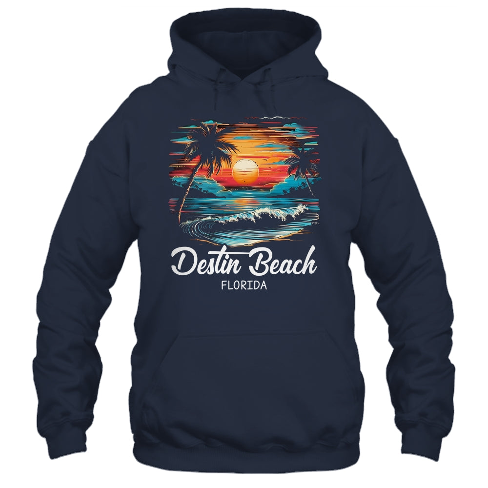 Family Vacation Retro Sunset Florida Destin Beach Shirt & Tank Top | teecentury