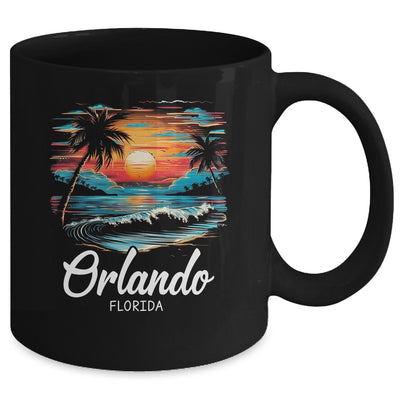 Family Vacation Retro Sunset Florida Orlando Mug | teecentury