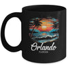 Family Vacation Retro Sunset Florida Orlando Mug | teecentury