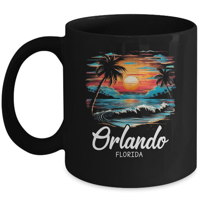 Family Vacation Retro Sunset Florida Orlando Mug | teecentury