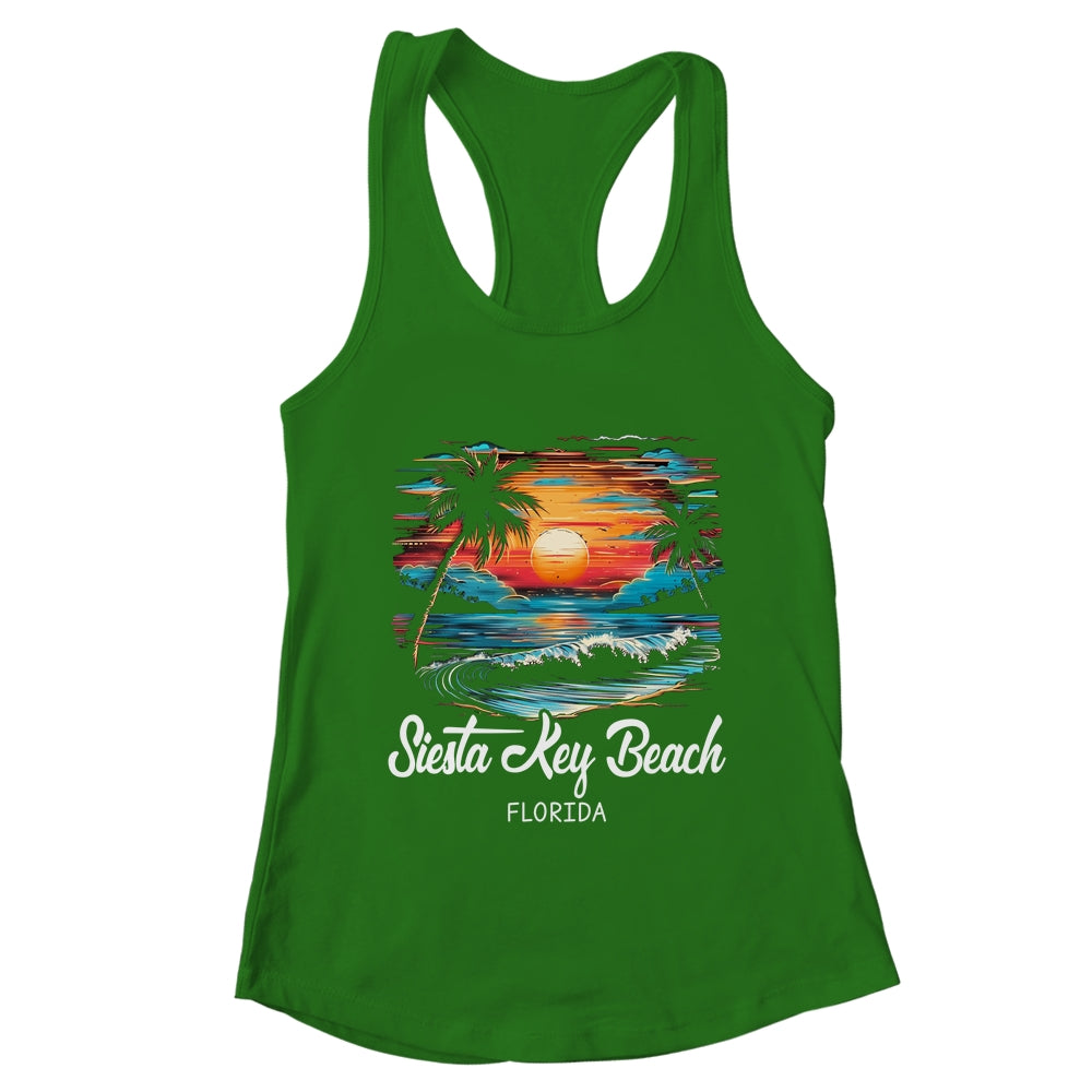 Family Vacation Retro Sunset Florida Siesta Key Beach Shirt & Tank Top | teecentury