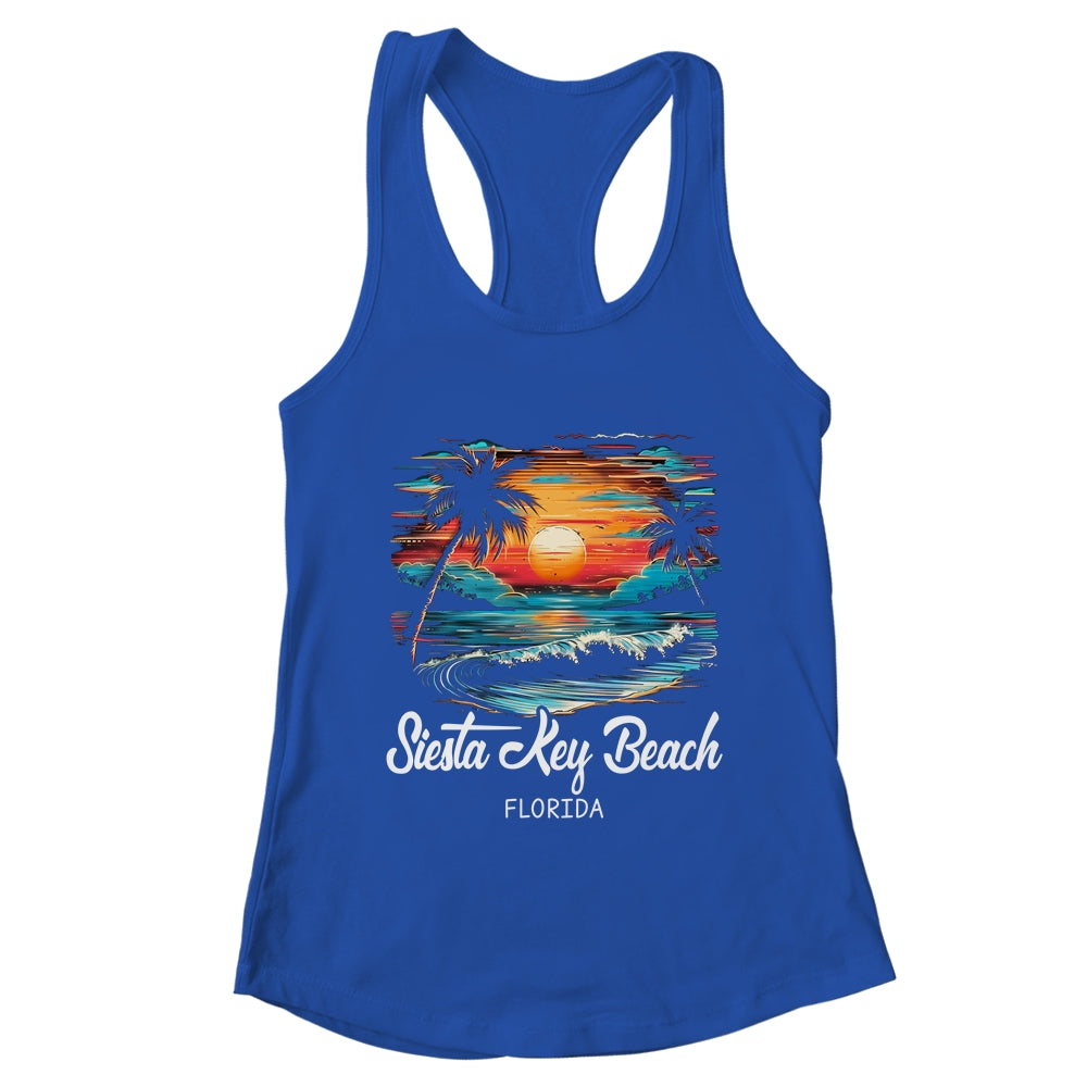 Family Vacation Retro Sunset Florida Siesta Key Beach Shirt & Tank Top | teecentury