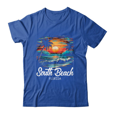 Family Vacation Retro Sunset Florida South Beach Shirt & Tank Top | teecentury