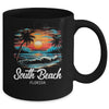 Family Vacation Retro Sunset Florida South Beach Mug | teecentury