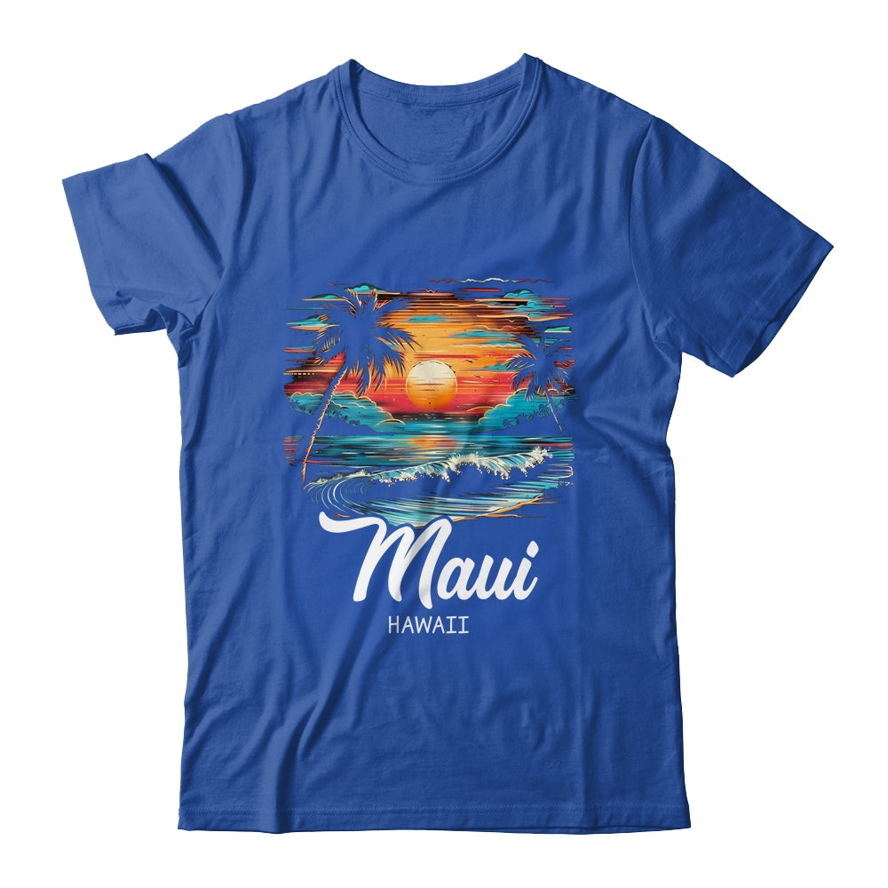 Family Vacation Retro Sunset Hawaii Maui Shirt & Tank Top | teecentury