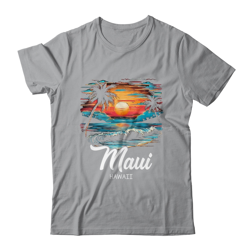 Family Vacation Retro Sunset Hawaii Maui Shirt & Tank Top | teecentury