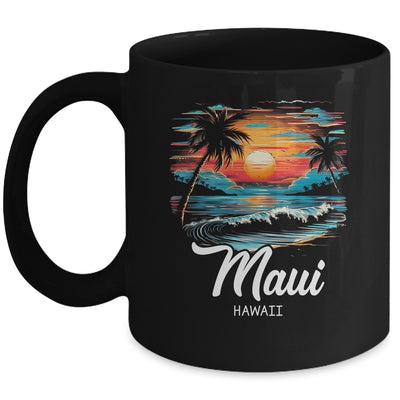Family Vacation Retro Sunset Hawaii Maui Mug | teecentury