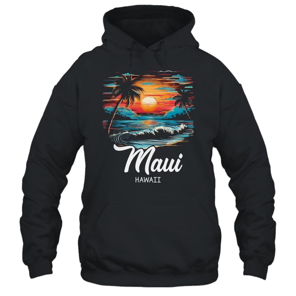 Family Vacation Retro Sunset Hawaii Maui Shirt & Tank Top | teecentury