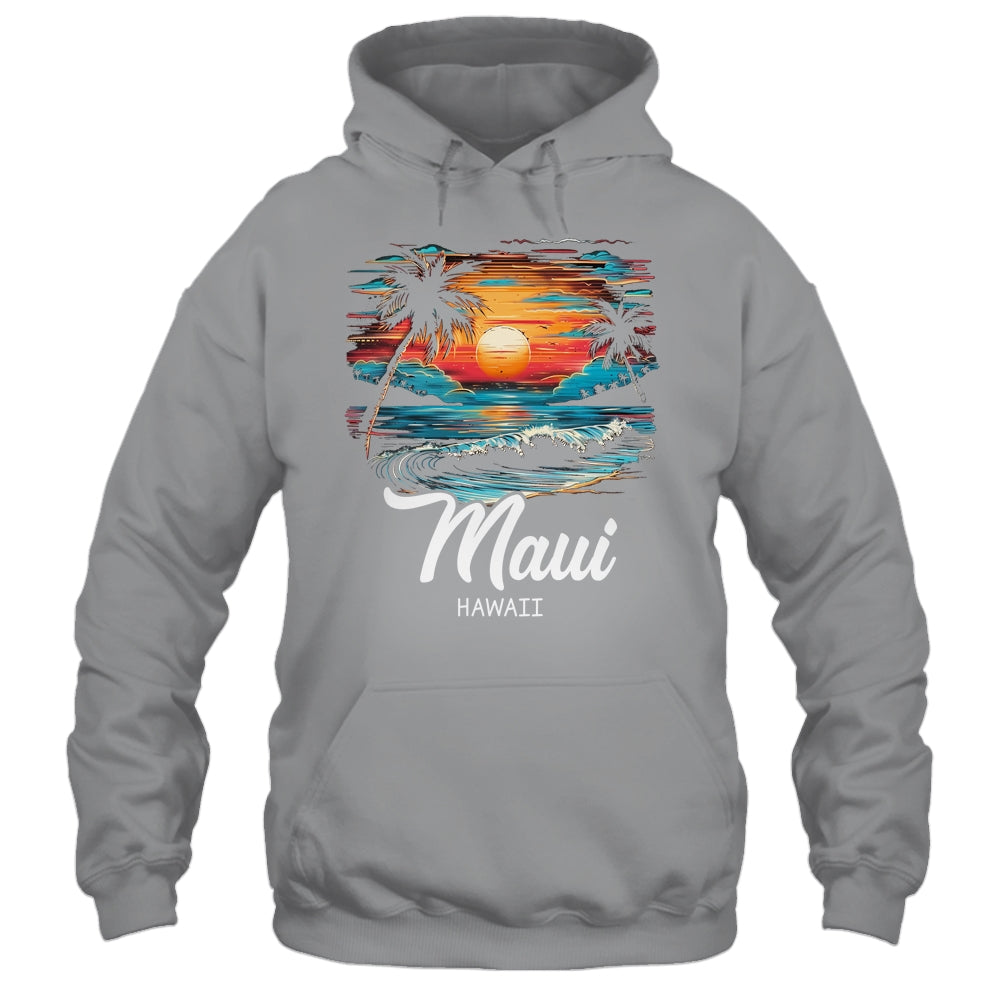Family Vacation Retro Sunset Hawaii Maui Shirt & Tank Top | teecentury