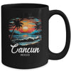 Family Vacation Retro Sunset Mexico Cancun Mug | teecentury