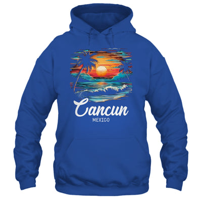 Family Vacation Retro Sunset Mexico Cancun Shirt & Tank Top | teecentury
