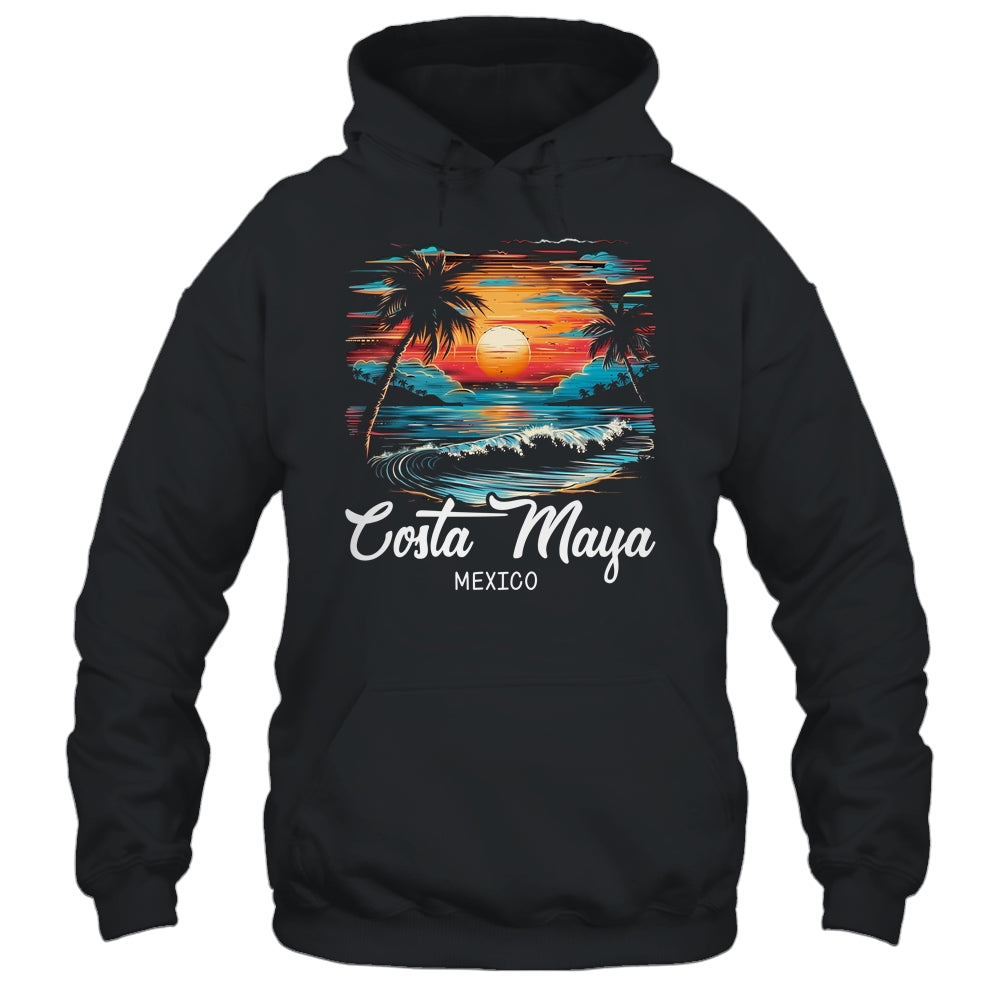 Family Vacation Retro Sunset Mexico Costa Maya Shirt & Tank Top | teecentury