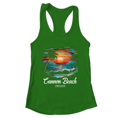 Family Vacation Retro Sunset Oregon Cannon Beach Shirt & Tank Top | teecentury