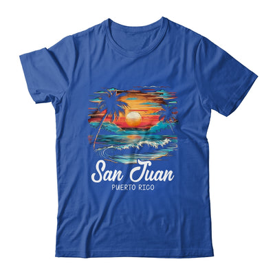 Family Vacation Retro Sunset Puerto Rico San Juan Shirt & Tank Top | teecentury