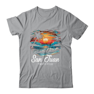 Family Vacation Retro Sunset Puerto Rico San Juan Shirt & Tank Top | teecentury