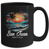 Family Vacation Retro Sunset Puerto Rico San Juan Mug | teecentury