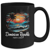 Family Vacation Retro Sunset Punta Cana Dominican Republic Mug | teecentury